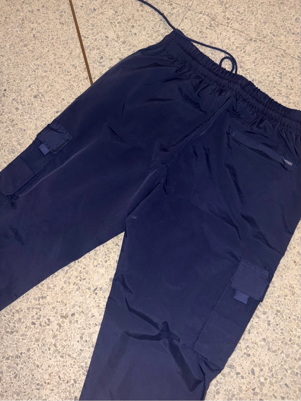 Hudson Men's Swimming Dry Fit Navy Cargo Jogger Pants